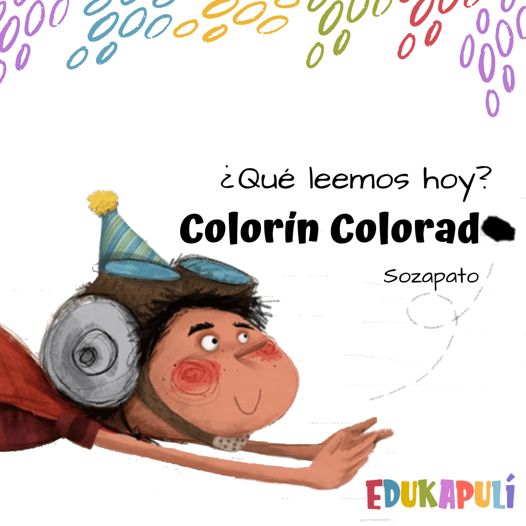 ilustración del libro Colorín colorado personaje estirando sus brazos